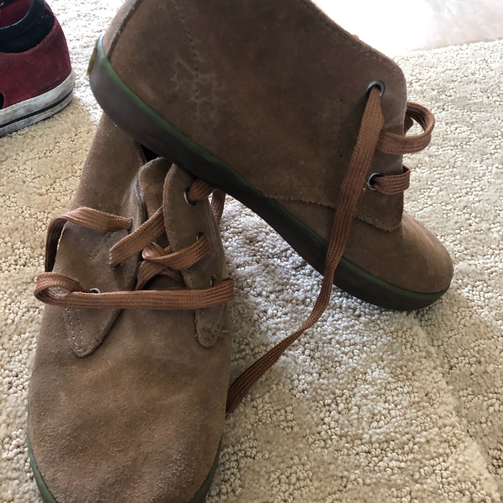 Brown Olive Green Booties